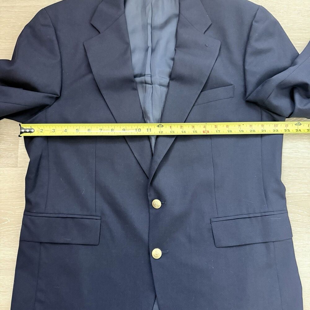 Vintage Polo University Club by Ralph Lauren Navy Blue Blazer 44R Made in Canada - Picture 8 of 16